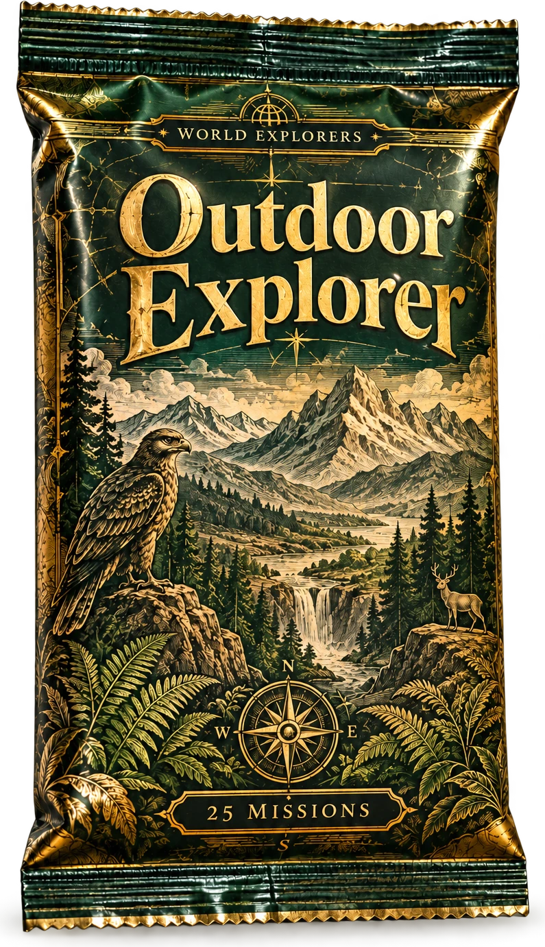 Outdoor Explorer – ein grünes Adventure-Pack mit Naturmotiven